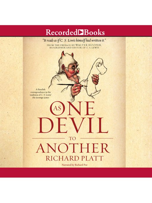 Title details for As One Devil to Another by Richard Platt - Wait list